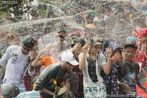 Image of ASIA MYANMAR MANDALAY THINGYAN WATER FESTIVAL