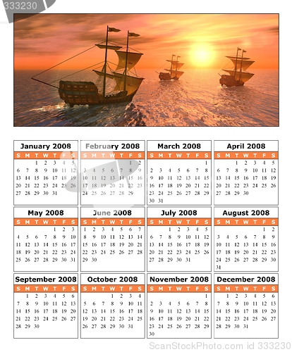 Image of calendar 2008
