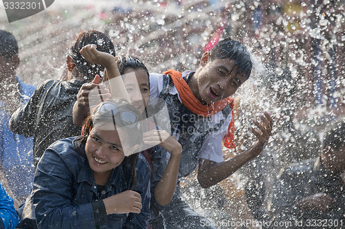 Image of ASIA MYANMAR MANDALAY THINGYAN WATER FESTIVAL