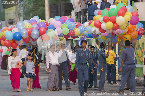 Image of ASIA MYANMAR MANDALAY THINGYAN WATER FESTIVAL