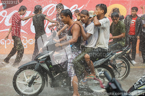 Image of ASIA MYANMAR MANDALAY THINGYAN WATER FESTIVAL