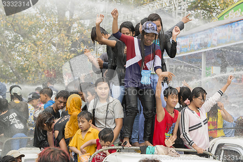 Image of ASIA MYANMAR MANDALAY THINGYAN WATER FESTIVAL