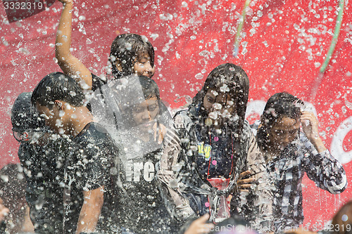 Image of ASIA MYANMAR MANDALAY THINGYAN WATER FESTIVAL