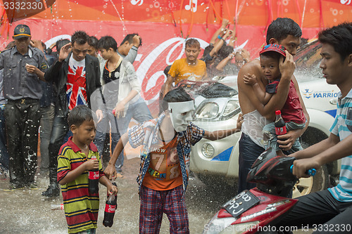 Image of ASIA MYANMAR MANDALAY THINGYAN WATER FESTIVAL