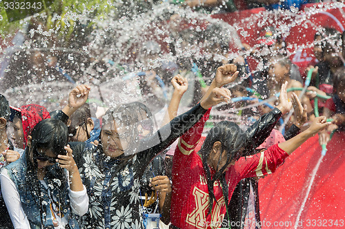 Image of ASIA MYANMAR MANDALAY THINGYAN WATER FESTIVAL