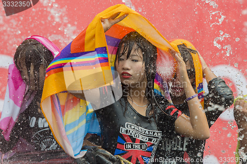 Image of ASIA MYANMAR MANDALAY THINGYAN WATER FESTIVAL