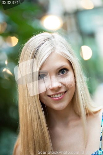 Image of Smiling Blonde Girl