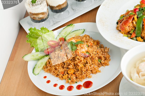 Image of Sriracha Fried Rice with Shrimp