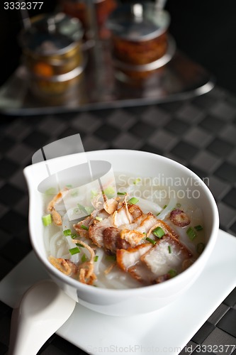 Image of Thai Noodle Soup with Crispy Pork