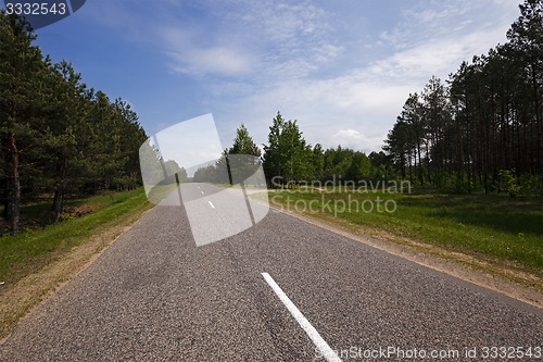 Image of the asphalted road  