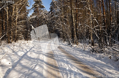 Image of the winter road  