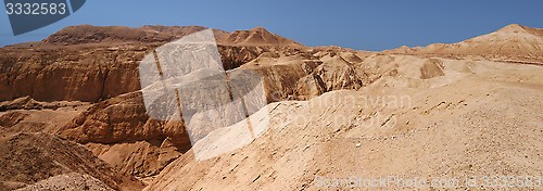 Image of Mountains and canyon in stone desert