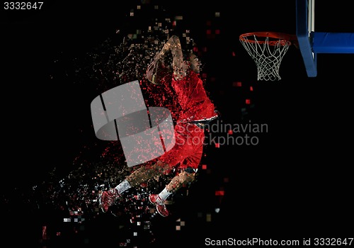 Image of basketball player in action