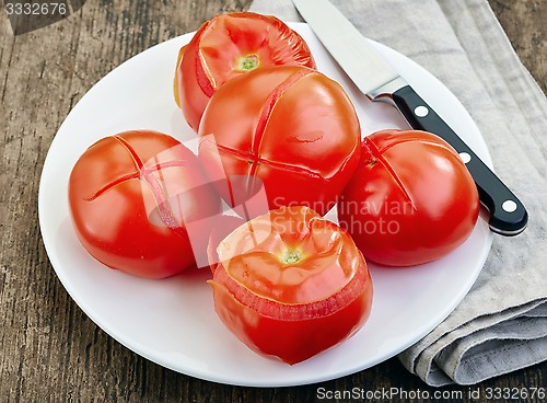 Image of blanched tomatoes