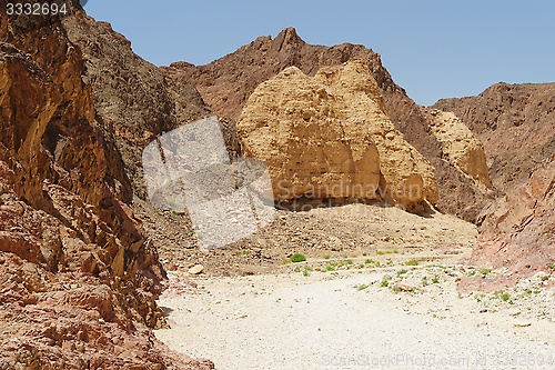 Image of Scenic rocks in the desert canyon, Israel