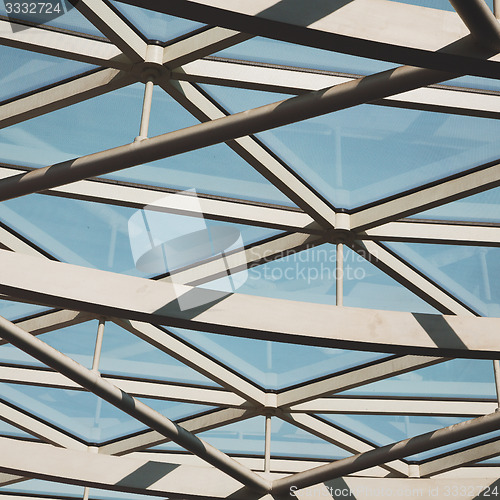 Image of abstract metal in englan london railing steel and background