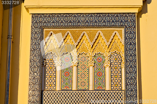 Image of line in   old tile and   floor ceramic abstract