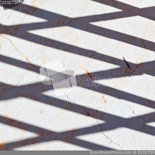 Image of line in morocco africa old tile and colorated floor ceramic abst