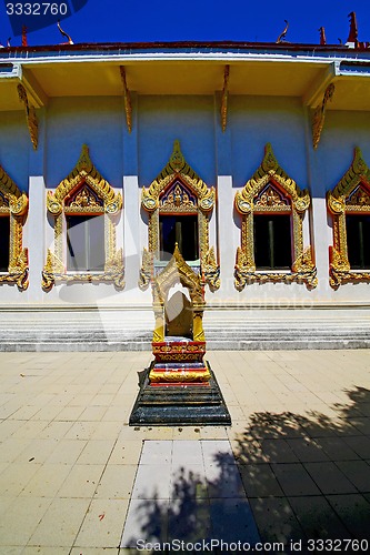 Image of kho samui bangkok in thailand incision pavement gold  temple