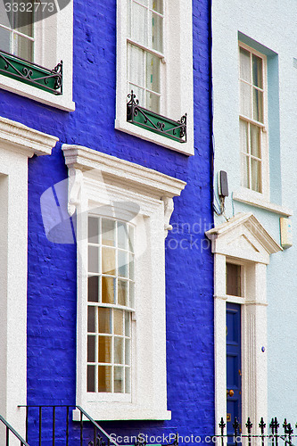 Image of notting hill in london england old suburban and antique     wall