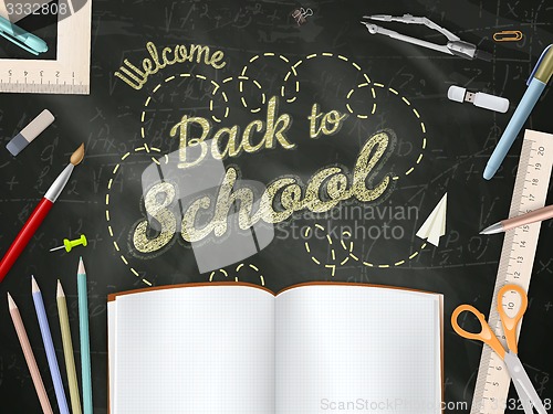 Image of Back to School background. EPS 10