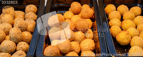 Image of ruddy crispy cheese balls with spices