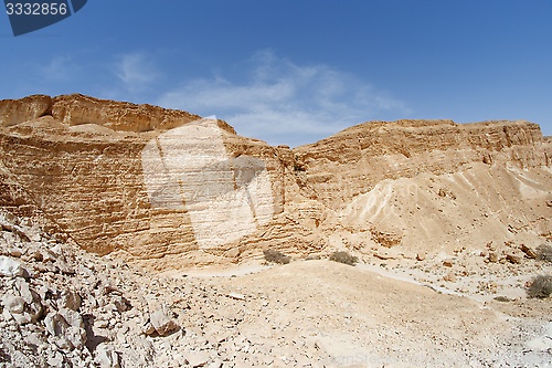 Image of Wall of the desert canyon