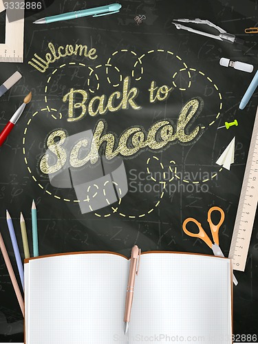 Image of Back to School background. EPS 10