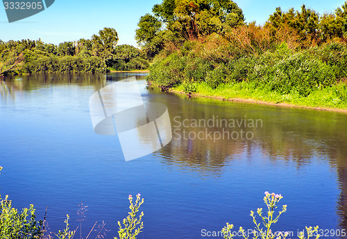 Image of Landscape with the image of the river and the surrounding nature