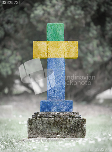 Image of Gravestone in the cemetery - Gabon