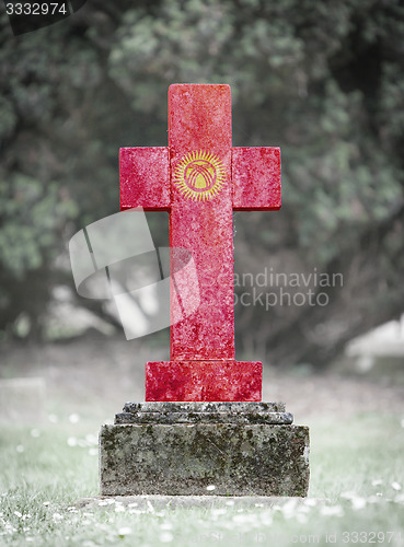 Image of Gravestone in the cemetery - Kyrgyzstan