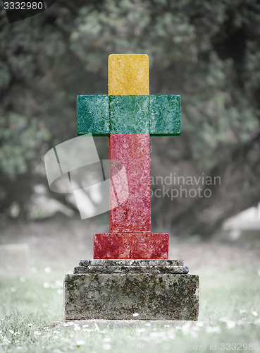 Image of Gravestone in the cemetery - Lithuania