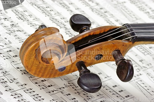 Image of Violine on a note sheet