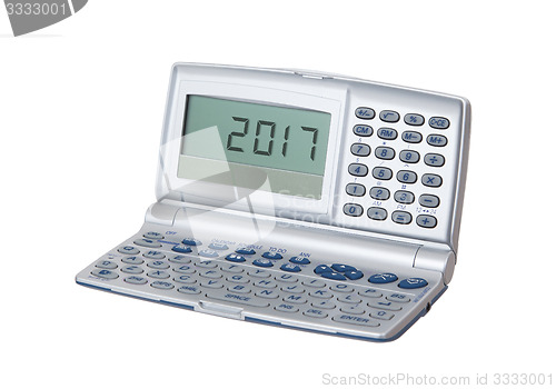 Image of Electronic personal organiser isolated