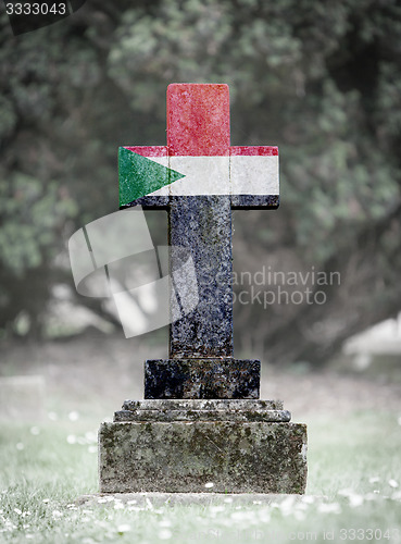 Image of Gravestone in the cemetery - Sudan