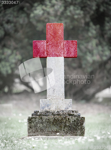 Image of Gravestone in the cemetery - Indonesia