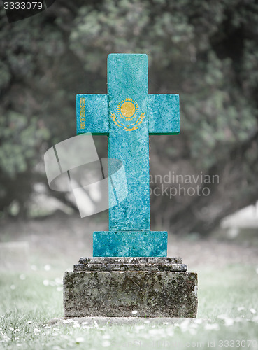 Image of Gravestone in the cemetery - Kazakhstan