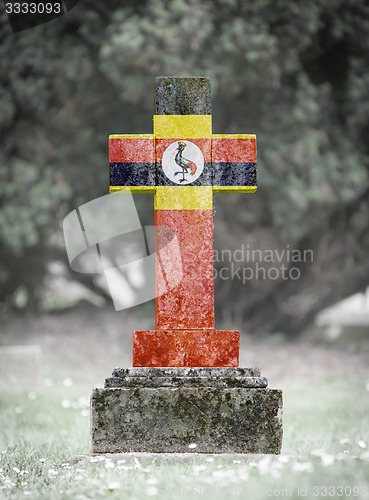 Image of Gravestone in the cemetery - Uganda