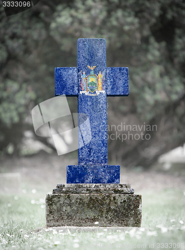 Image of Gravestone in the cemetery - New York