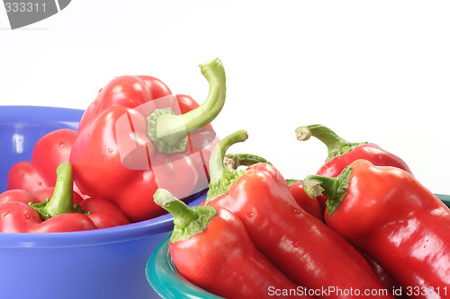 Image of Red Paprika in bowls
