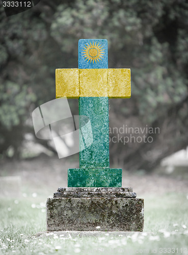 Image of Gravestone in the cemetery - Rwanda