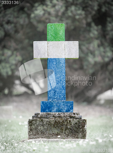 Image of Gravestone in the cemetery - Sierra Leone