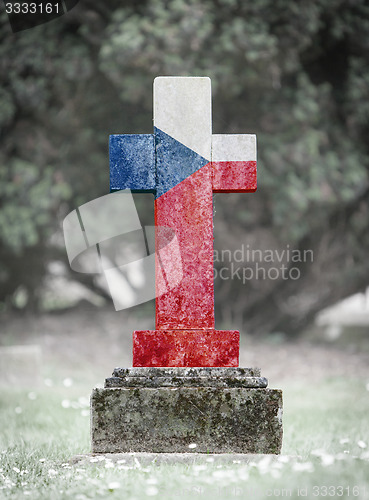 Image of Gravestone in the cemetery - Czech Republic