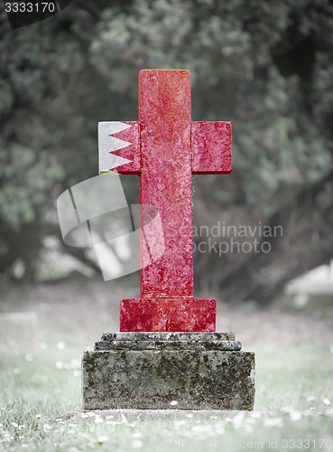 Image of Gravestone in the cemetery - Bahrain