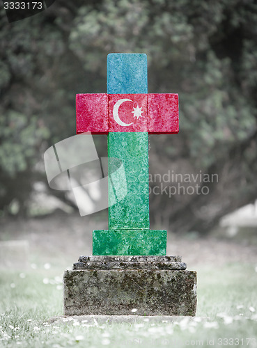 Image of Gravestone in the cemetery - Azerbaijan