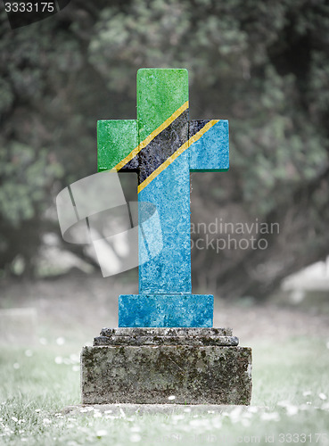 Image of Gravestone in the cemetery - Tanzania