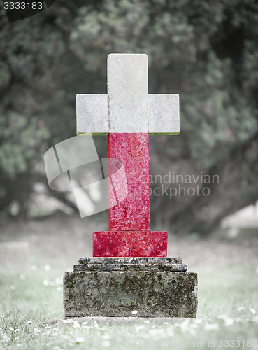 Image of Gravestone in the cemetery - Poland