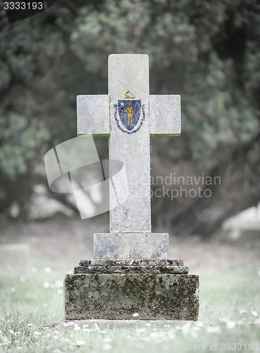 Image of Gravestone in the cemetery - Massachusetts