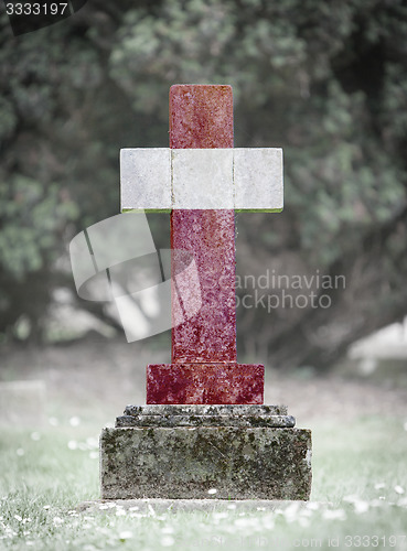 Image of Gravestone in the cemetery - Latvia