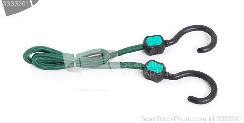 Image of Black hook with elastic rope 